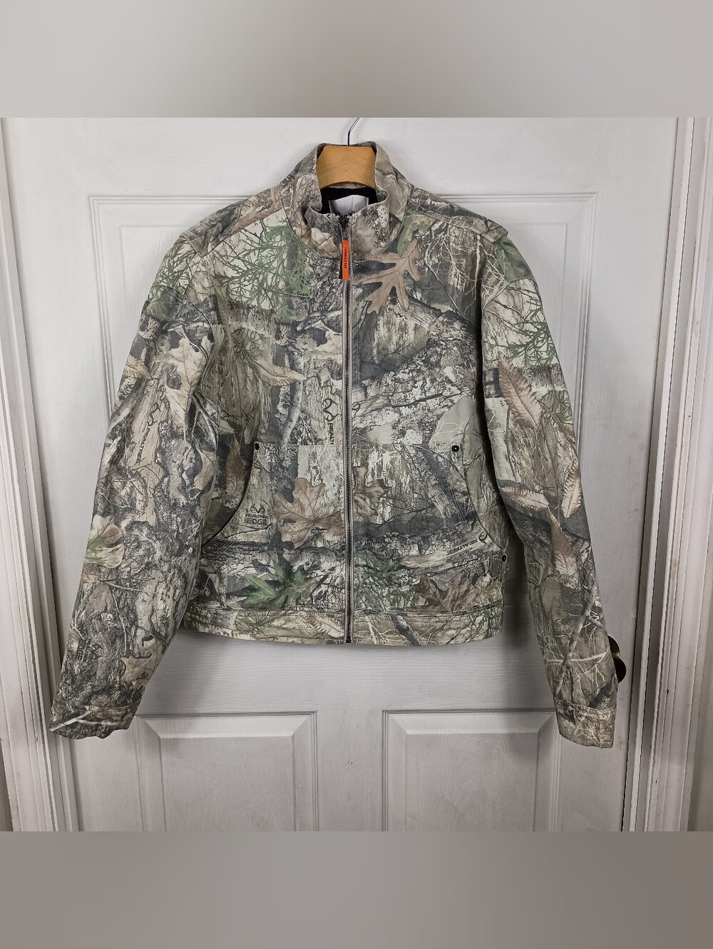 No Boundaries x Realtree Cotton Trucker Jacket Small Mens Camouflage Pockets NWT